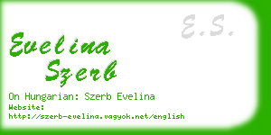 evelina szerb business card